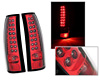 2002 Cadillac Escalade  LED Tail Lights Red/Chrome