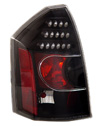 2005 Chrysler 300  Black Housing Clear Lens LED Tail Lights