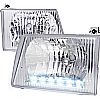 1999 Ford Econoline  Chrome Euro Headlights With LED'S 