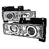 1993 Chevrolet Full Size Pickup   Chrome Halo Projector Headlights  