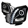 2005 Cadillac CTS   Black Halo Projector Headlights  