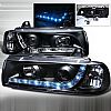 1993 BMW 3 Series 2 Door E36  R8 Style Black Housing Projector Headlights