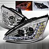 2000 Ford Focus  R8 Style (Version 2) Chrome Housing Projector Headlights