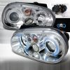 1999 Volkswagen Golf   Chrome Halo Projector Headlights  W/LED'S