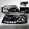 1997 Volkswagen Passat   Black R8 Style Projector Headlights  