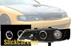 1996 Honda Accord  Projector Headlights Black/Clear