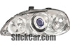 1996 Honda Civic  Projector Lamp w/Rim Chrome/Blue