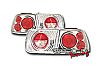 1997 Honda Civic 2 Door  Chrome Euro Tail Lights 