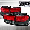 1999 Honda Civic 2 Door  Red / Smoke Euro Tail Lights 