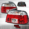 1999 Bmw 5 Series   Red / Clear Euro Tail Lights 