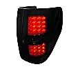 2010 Ford F150   Glossy Black W/ Smoked Lens LED Tail Lights 