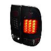 2000 Ford F150 Styleside  Glossy Black W/ Smoked Lens LED Tail Lights 