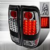 2005 Ford Super Duty   Black LED Tail Lights 