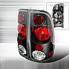 2000 Ford Super Duty   Black Euro Tail Lights 