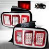 2009 Ford Mustang   Chrome LED Tail Lights 