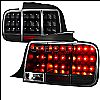 2009 Ford Mustang   Black LED Tail Lights 