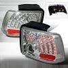 2004 Ford Mustang   Chrome LED Tail Lights 