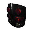 2003 Dodge Ram   Glossy Black W/ Smoke Lens Euro Tail Lights 