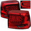 2005 Dodge Charger  Red Housing with Smoked Lens LED Tail Lights