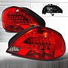 2002 Pontiac Grand Am  Red / Smoked LED Tail Lights