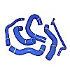 2005 Ford Mustang Supercharged  Mishimoto Silicone Radiator Hose Kit - Blue