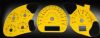 2001 Chevrolet Impala   Yellow / Blue Night Performance Dash Gauges