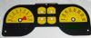 2008 Ford Mustang  Gt Yellow / My Color Performance Dash Gauges