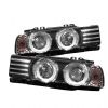 1989 Bmw 5 Series   Black  Projector Headlights