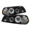 1993 Ford Mustang   LED 1pc Projector Headlights  - Black