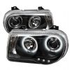 2010 Chrysler 300C   Ccfl LED Projector Headlights  - Black