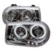 2010 Chrysler 300C   Ccfl LED Projector Headlights  - Chrome