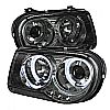 2008 Chrysler 300C   Ccfl LED Projector Headlights  - Smoke