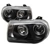 2010 Chrysler 300C   Halo LED Projector Headlights  - Black
