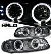 2001 Chevrolet Camaro   Halo LED Projector Headlights  - Black