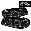 2004 Chevrolet Impala   Halo LED Projector Headlights  - Smoke