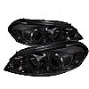 2006 Chevrolet Impala   Halo LED Projector Headlights  - Smoke