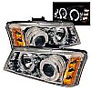 2006 Chevrolet Silverado 1500/2500/3500  Halo LED Projector Headlights  - Chrome