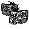 2011 Chevrolet Silverado 1500/2500/3500  Ccfl LED Projector Headlights  - Smoke