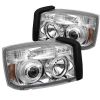 2006 Dodge Dakota   Halo LED Projector Headlights  - Chrome