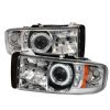 2000 Dodge Ram 1500/2500/3500  1pc Ccfl LED Projector Headlights  - Chrome