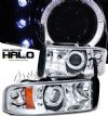 1998 Dodge Ram   Chrome W/ Halo Projector Headlights