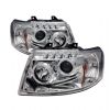 2003 Ford Expedition   Halo LED Projector Headlights  - Chrome