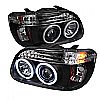 2000 Ford Explorer   1pc Ccfl Projector Headlights  - Black