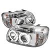 1995 Ford Explorer   1pc Halo Projector Headlights  - Chrome