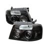 2004 Ford F150   Black  Halo LED Projector Headlights