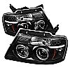 2007 Ford F150   Halo LED Projector Headlights  - Black
