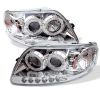 2001 Ford F150   1pc Halo LED Projector Headlights  - Chrome