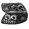 1999 Ford F150   1pc Ccfl LED Projector Headlights  - Smoke