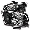 2005 Ford Mustang   Ccfl LED Projector Headlights  - Black