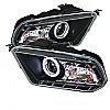 2010 Ford Mustang ( Non Hid. Non Gt )  Ccfl Drl LED Projector Headlights  - Black